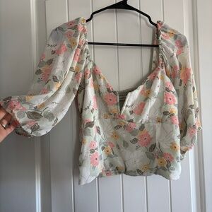 Floral Chiffon Blouse